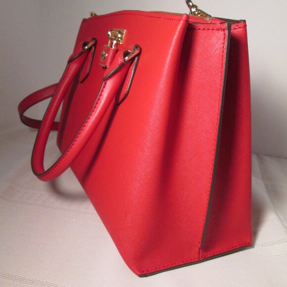 🔥Michael Kors® Ruby Medium Satchel Crimson - Picture 3 of 10